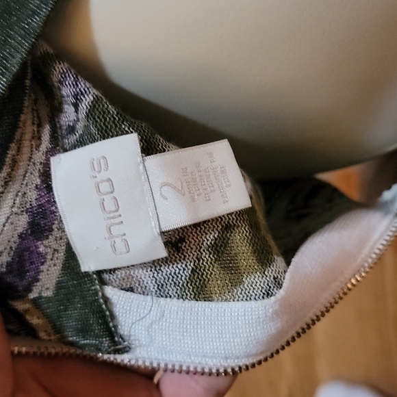 Chicos Zippered Back Top - Picture 4 of 5